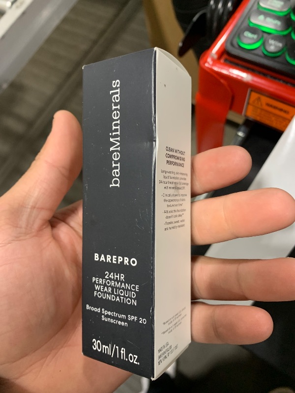 Photo 2 of bareminerals Barepro 24HR Wear Matte Liquid Foundation Mineral SPF 20, Full Coverage Foundation Makeup for Mature Skin, Oil-Free, Vegan