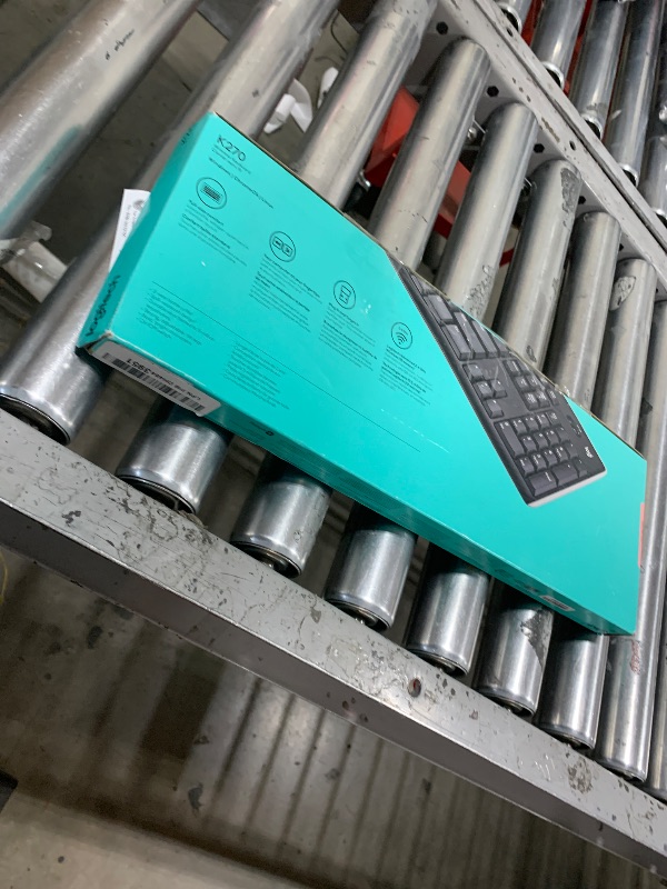 Photo 1 of Logitech K270 Wireless Keyboard for Windows, 2.4 GHz Wireless, Full-Size, Number Pad, 8 Multimedia Keys, 2-Year Battery Life, Compatible with PC, Laptop, Black