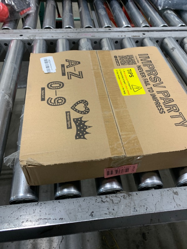 Photo 1 of imprsv Marquee Light Up Letters, Mosaic Letters 3FT Marquee Letters for Baby Shower Engagement Graduation Party Decor, Large Marquee Letters for Party Decorations, Letter I (Need to Assemble)