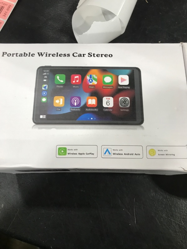 Photo 1 of ?Hieha? 2025 Wireless Portable Carplay and Android Auto, Carplay Screen for Car with Mirror Link/AUX/FM,7" Touchscreen Bluetooth 5.0, Marine Stereos for All Vehicles