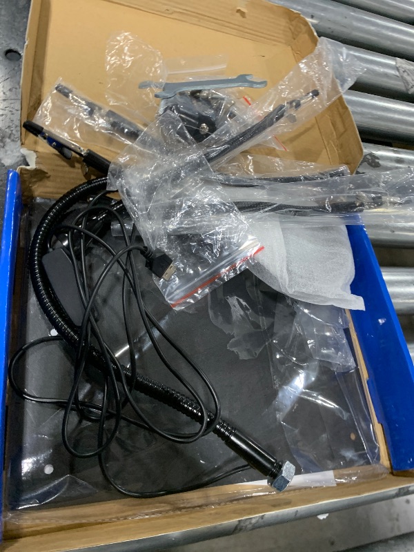 Photo 1 of Helping Hands Soldering Magnifying Glass, Upgrade Soldering Station with 3X LED Magnifying Lamp, Metal Circuit Board Holder, 4 Flexible Metal Arms Heavy Duty Base Electronic Repair Tool for Soldering