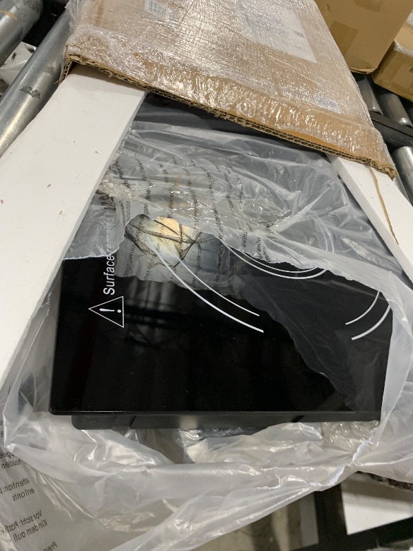 Photo 1 of Adcraft Drop-In Induction Range Cooker with Remote Control and Ceramic Glass Surface, Fast Heating with 180-Min Timer, 120V, Gray