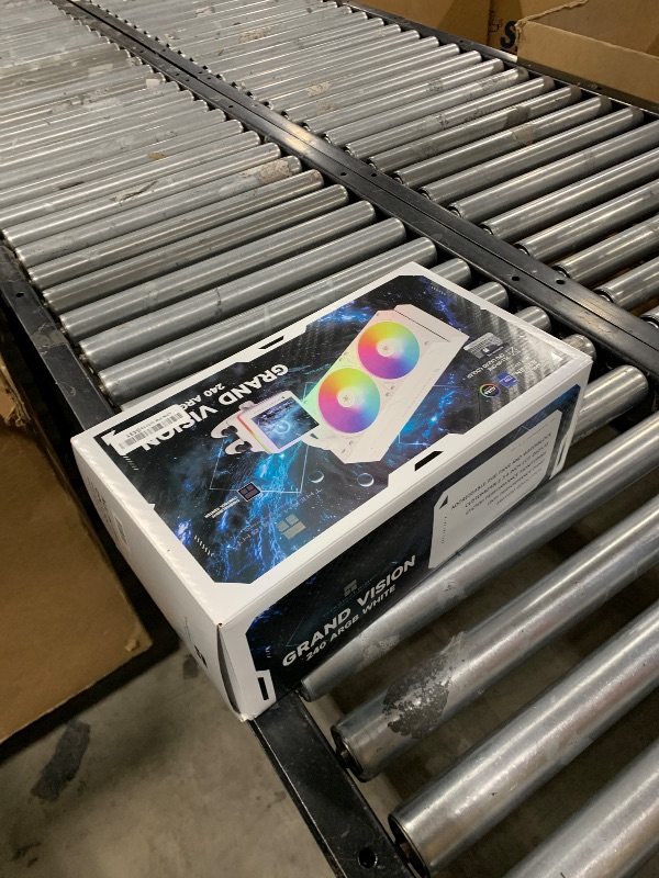 Photo 1 of Thermalright Grand Vision 240 ARGB White CPU AIO Cooler,PC 240 Specification Water Cooler System,IPS LCD Screen with 480x480 Resolution and 3.4inch,for AM4/AM5&LGA1700/1851,High Performance Pump