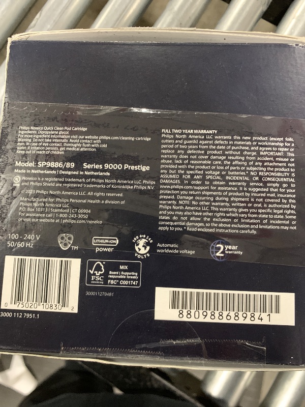 Photo 4 of Philips Norelco Shaver Series 9000 Prestige, Wet and Dry Electric Shaver, System, SenseIQ Technology, Precision Trimmer, Nose Trimmer, Qi Charging Pad, Cleaning Pod, Adriatic Blue, SP9886/89