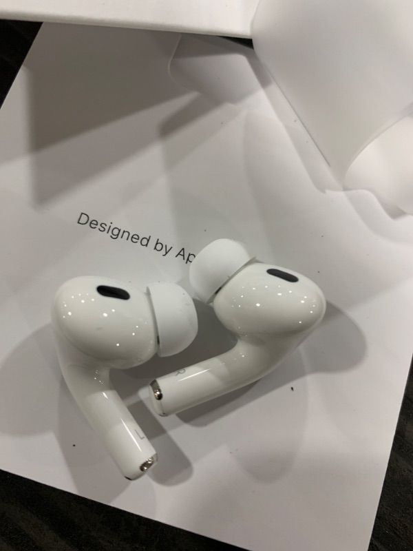 Photo 2 of AirPods Pro 2, Wireless Active Noise Cancelling Earbuds with Hearing Aid Feature