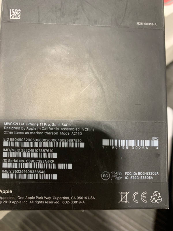 Photo 6 of Apple iPhone 11 Pro [64GB, Gold] + Carrier Subscription [Cricket Wireless]  **** PARTS ONLY***