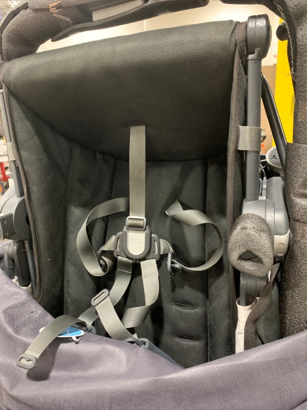 Photo 3 of UPPAbaby Vista V3 Stroller - Full-Size Single-to-Double Stroller System - Toddler Seat, Bug Shield, Rain Shield, and Storage Bag Included - Jake (Charcoal/Carbon Frame/Black Leather)