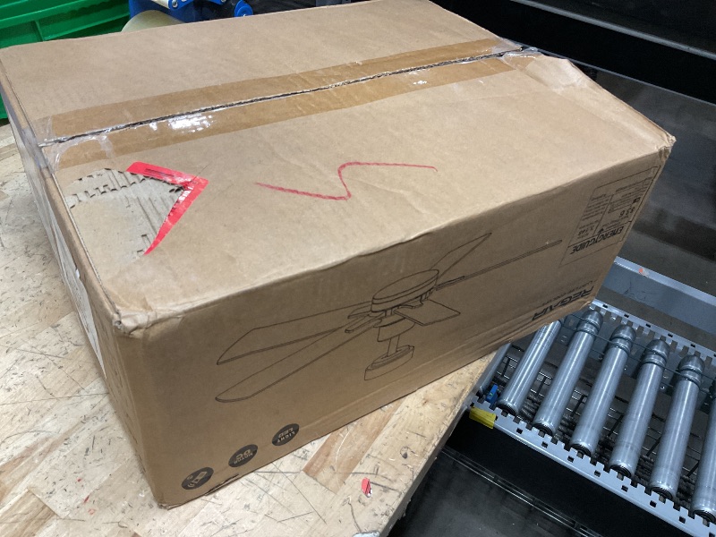 Photo 1 of Ceiling Fan With Light 42-Inch, Remote Control Reversible DC Motors, 3CCT Dimmable Timer Noiseless, Black Ceiling Fan for Bedroom Living Room, Indoor&Outdoor ETL Listed