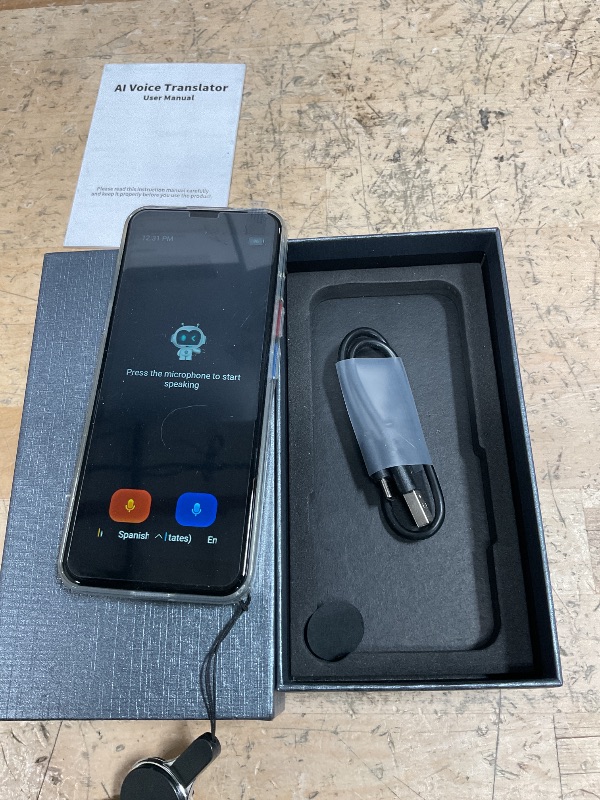 Photo 1 of AI Language Translator Device,Voice Recorder?Two Way Real-Time Voice Translation,Support 139 Languages,ChatGpt Online/Offline&Recording&Photo Translation with 6inch HD Touch Screen (Black)