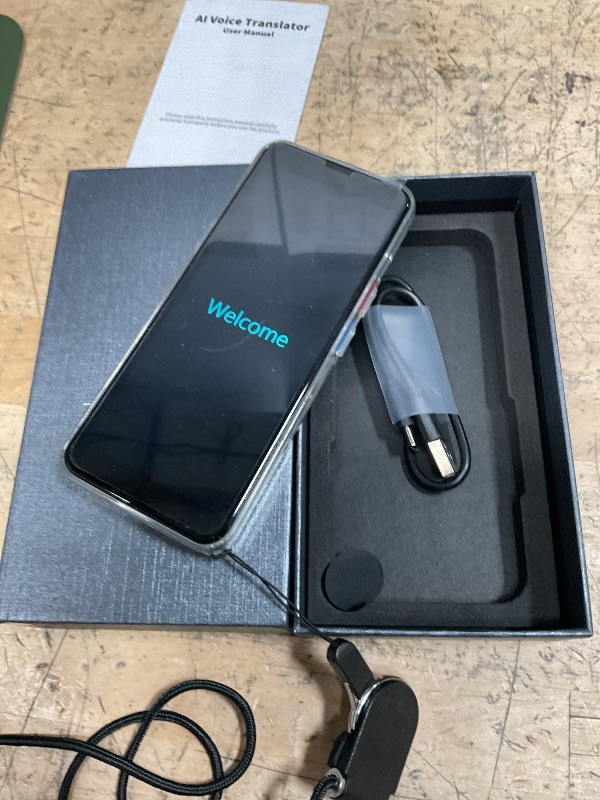 Photo 1 of AI Language Translator Device,Voice Recorder?Two Way Real-Time Voice Translation,Support 139 Languages,ChatGpt Online/Offline&Recording&Photo Translation with 6inch HD Touch Screen (Black)