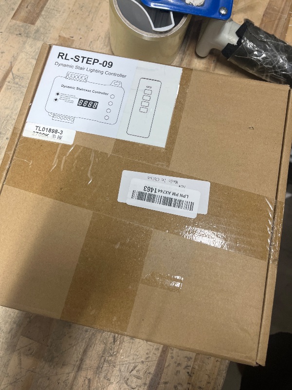 Photo 1 of Copgge Indoor LED Stair Light Motion Sensor Complete Set Stair Running Light with COB LED Strip Light Cascading Stairwell Staircase Lighting Under Tread Lights with Remote for New Construction