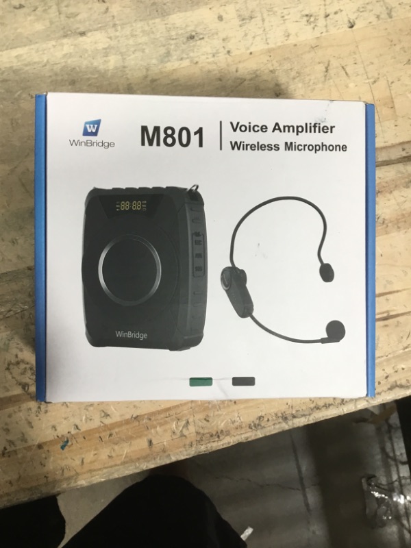 Photo 1 of Bluetooth 5.0 Voice Amplifier with Wireless Mic Headset, Waterproof Personal Microphone Wireless Voice Amplifier, 20W Loudly Portable Megaphone PA System for Teachers, Safety Drills, Outdoors Indoors