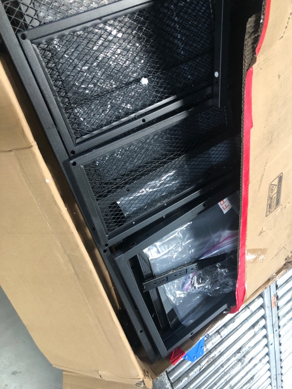 Photo 1 of PUNCIA Mini Fridge Stand with Storage Coffee Bar Cabinet with Power Outlet Beverage Wine Refrigerator Table Microwave Oven Stand Rack with Large Capacity Drawer and Basket for Home Office Dorm