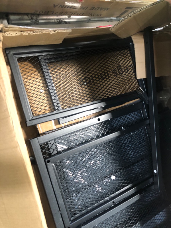 Photo 1 of PUNCIA Mini Fridge Stand with Storage Coffee Bar Cabinet with Power Outlet Beverage Wine Refrigerator Table Microwave Oven Stand Rack with Large Capacity Drawer and Basket for Home Office Dorm