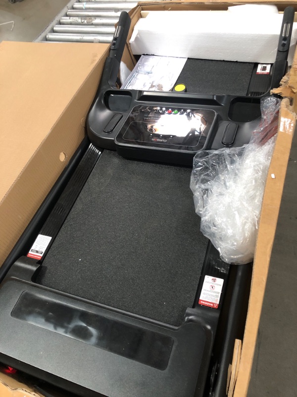 Photo 1 of CURSOR FITNESS Home Folding Treadmill with Pulse Sensor, 2.5 HP Quiet Brushless, 7.5 MPH, 265 LBS Capacity