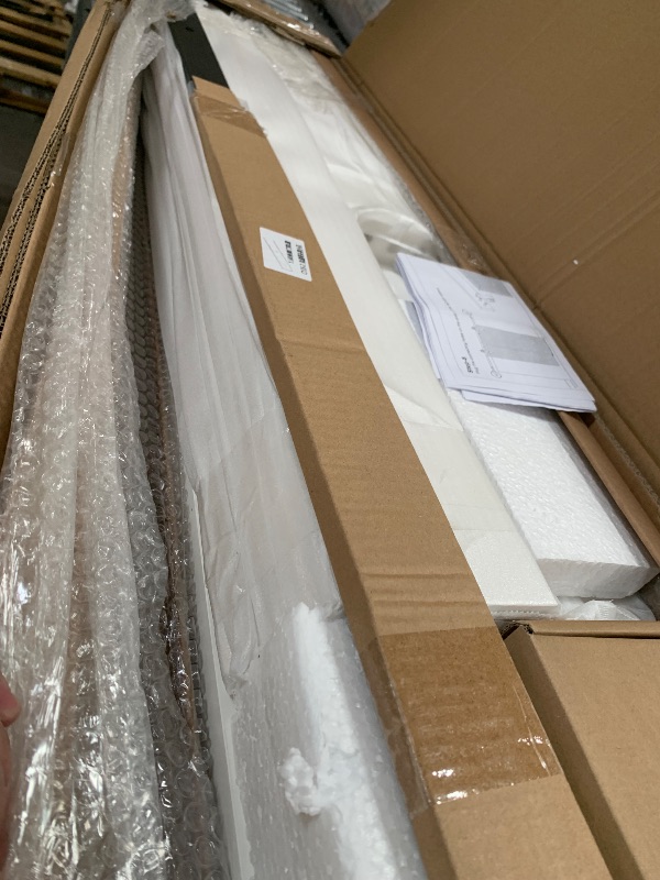 Photo 1 of ***TRUCK/TRAILER PICKUP ONLY***
EaseLife 30in x 84in Sliding Barn Door with 5.5FT Barn Door Hardware Track Kit Included,Solid LVL Wood Slab Covered with Water-Proof & Scratch-Resistant PVC Surface,DIY Assembly,Easy Install,White