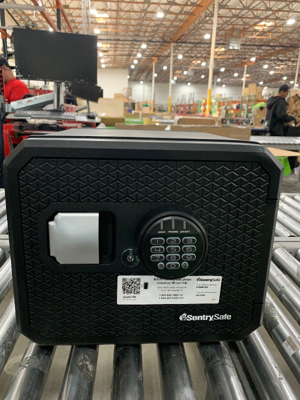 Photo 1 of SentrySafe Fireproof and Waterproof Large Safe with Backlit Digital Keypad and Override Key for Passports, Money, Jewelry, 0.81 Cubic Feet, FPW082HTC