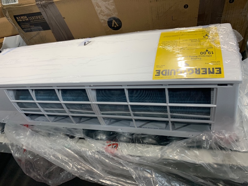 Photo 1 of Zstar 9,000 Btus Mini Split AC, 19 SEER2 Wall Mounted AC with Heat Pump & Installation Kits, Ductless Inverter Split-System Air Conditioners Cools up to 450 Sq.Ft, WIFI and Remote Control, 115V