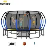 Photo 1 of *PHOTO FOR REFERENCE* 16FT PUMPKIN TRAMPOLINE WITH BASKETBALL HOOP 