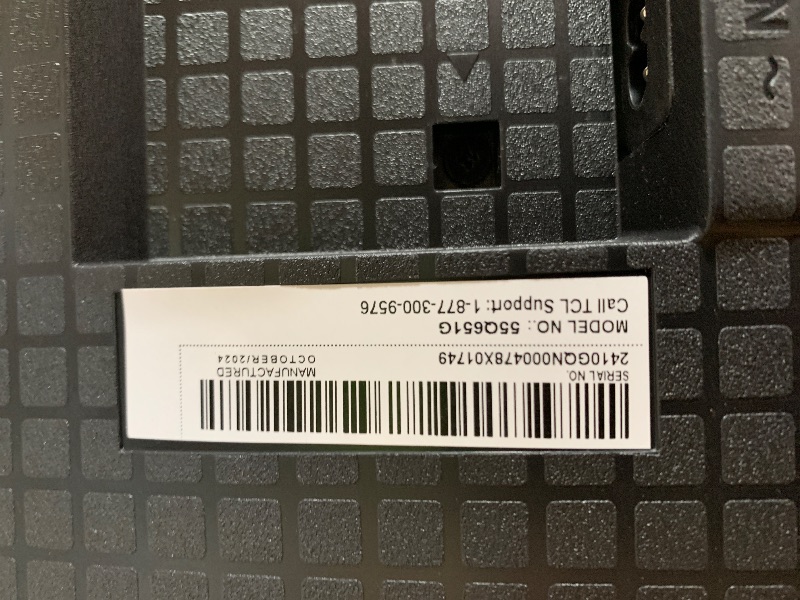 Photo 1 of *BROKEN/ FINAL SALE!! NO REFUNDS* TCL 55-Inch Q65 QLED 4K UHD Smart TV with Google TV (55Q651G, 2024 Model) Dolby Vision, Dolby Atmos, HDR Pro+, Game Accelerator Enhanced Gaming, Voice Remote, Works with Alexa, Streaming Television