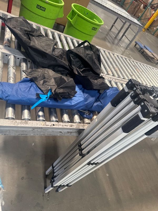 Photo 1 of *MISSING PARTS* Yoli Malibu EasyLift 100 10' x 10' Straight Leg Instant Canopy Value Pack

