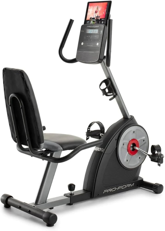 Photo 1 of *** SEE NOTES *** ProForm Recumbent Exercise Bike 400 Ri - Black, 8 Resistance Levels, Magnetic, Foldable
