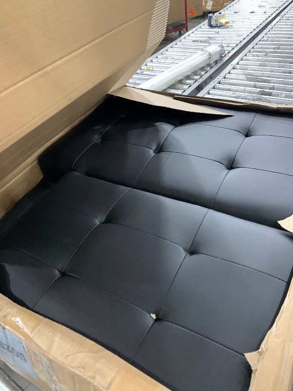 Photo 1 of ***PARTS ONLY***Miscoos Convertible Futon Sofa Bed, 71" Comfy Loveseat Sleeper Sofa, 7" Thicken Cushion, Comfy Velvet Twin Size Futon Couch Bed for Small Space Bedroom Dorm Office