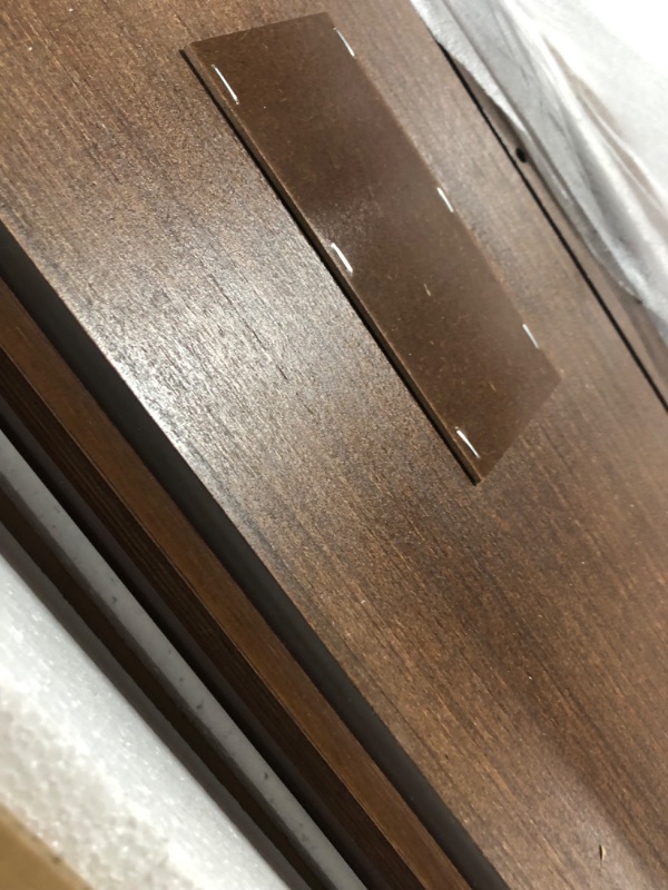 Photo 1 of ** box 3 of 3 only , missing parts **
King Size Wood Platform Bed, Multi-functional Bed Frame with Multi-storage Headboard, Built-in Charging Station and 2 Drawers, Solid Wood Vintage King Bed for Good Sleeping, Antique Wood