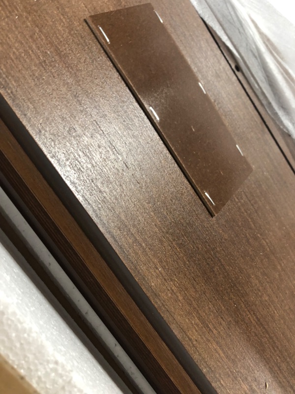 Photo 1 of ** box 3 of 3 only , missing parts **
King Size Wood Platform Bed, Multi-functional Bed Frame with Multi-storage Headboard, Built-in Charging Station and 2 Drawers, Solid Wood Vintage King Bed for Good Sleeping, Antique Wood