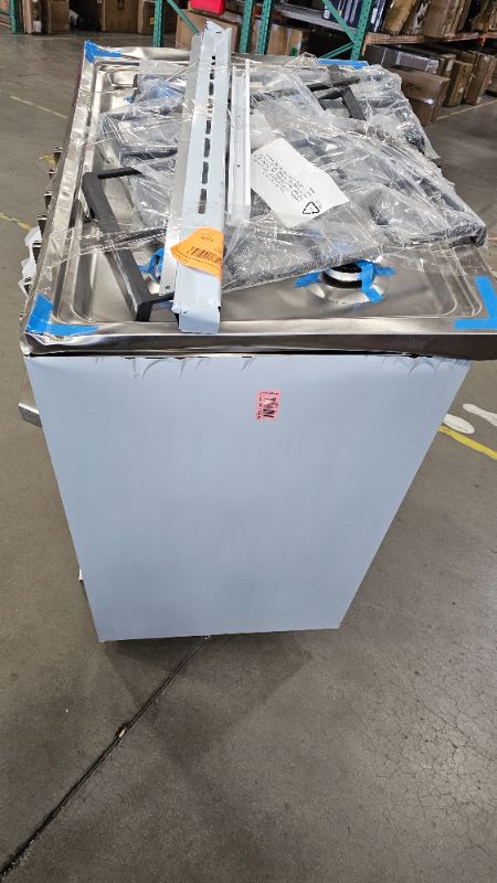 Photo 1 of badly dented
RANGAIRE RRG361TS 36" Gas Range, 5 Sealed Burners, 4.3 cu. Ft. Capacity, Freestanding Slide-in Convection Oven, Easy Reach Racks, Clock and Timer, Stainless Steel