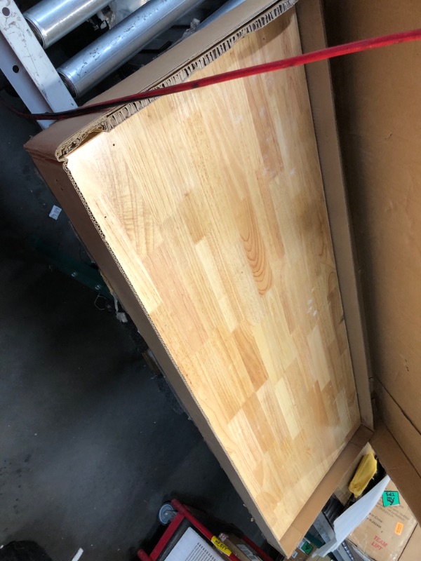 Photo 1 of ***DAMAGED - WOOD SPLITTING - SEE PICTURES***
VEVOR Adjustable Workbench, 60" L x 22" W, 28"-39.5" Heights, 2000 lbs Load Capacity, Garage Worktable with Universal Wheels, Power Outlets & Hardwood Top & Storage & Foot Pads, for Office & Home