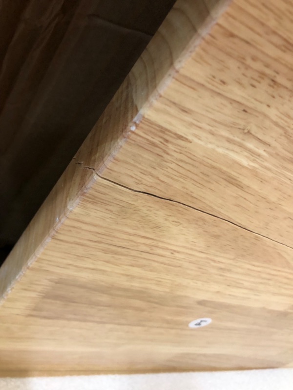 Photo 1 of ***DAMAGED - WOOD SPLITTING - SEE PICTURES***
VEVOR Adjustable Workbench, 60" L x 22" W, 28"-39.5" Heights, 2000 lbs Load Capacity, Garage Worktable with Universal Wheels, Power Outlets & Hardwood Top & Storage & Foot Pads, for Office & Home
