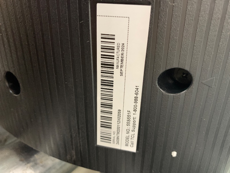 Photo 1 of *****************SCREEN IS CRACKED AND DAMAGED************

TCL 55-Inch Class S5 UHD 4K LED Smart TV with Fire TV (55S551F, 2024 Model), Dolby Vision, HDR PRO+, Dolby Atmos, Alexa Built-in with Voice Remote, Apple AirPlay 2 Compatibility, Streaming Televi