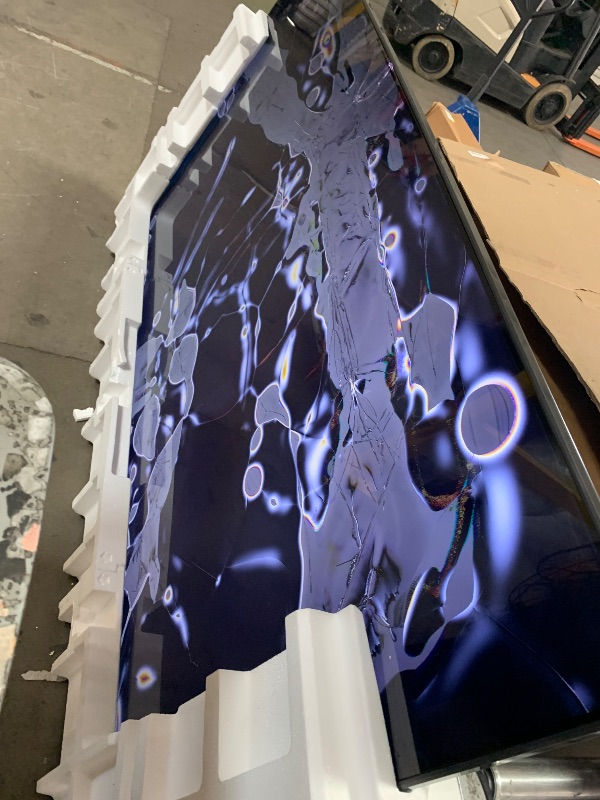 Photo 1 of ****************SCREEN HEAVILY DAMAGED, NON-FUNCTIONAL*************

SAMSUNG 85-Inch Class Crystal UHD 4K DU7200 Series HDR Smart TV w/Object Tracking Sound Lite, PurColor, Motion Xcelerator, Mega Contrast, Q-Symphony (UN85DU7200, 2024 Model)