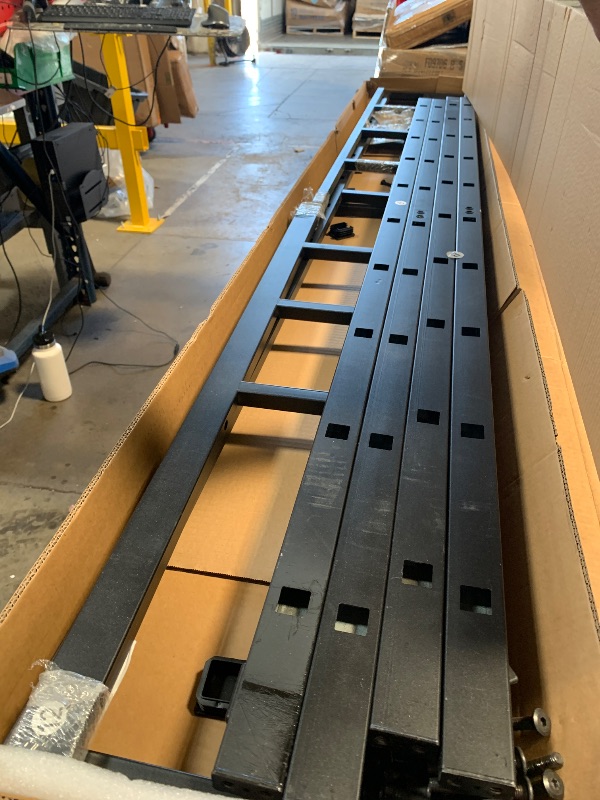 Photo 1 of ***FINAL SALE/MISSING PIECES/PARTS ONLY ITEM*** Twin Over Twin Over Twin Bunk Beds for 3 Kids,Metal Triple Bunk Bed with Built-in Desk,Twin XL Over Twin & Twin Bunk Bed,3 Bed Bunk Beds,Twin Size Triple Bed,Black