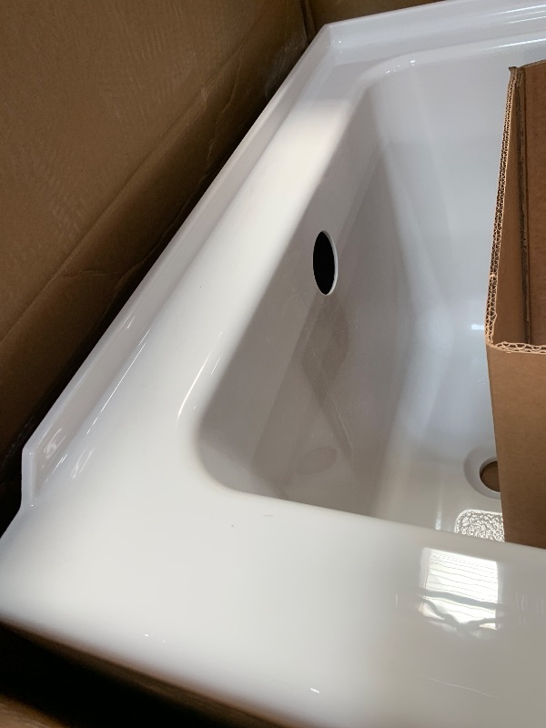 Photo 1 of American Standard 2973202.020 Studio Integral Apron Bathtub Left Drain 60 in. x 30 in. in White