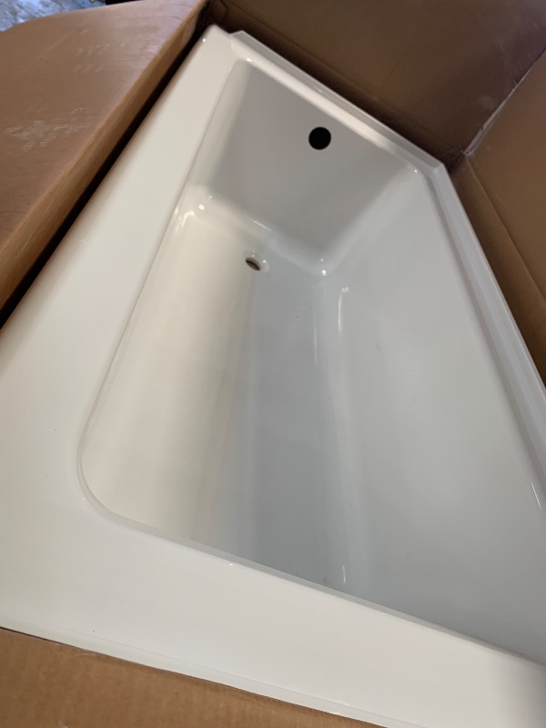 Photo 1 of American Standard 2973202.020 Studio Integral Apron Bathtub Left Drain 60 in. x 30 in. in White