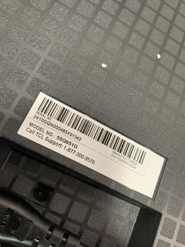 Photo 1 of ****************SCREEN SMASHED, NON-FUNCTIONAL************

TCL 55-Inch Q65 QLED 4K UHD Smart TV with Google TV (55Q651G, 2024 Model) Dolby Vision, Dolby Atmos, HDR Pro+, Game Accelerator Enhanced Gaming, Voice Remote, Works with Alexa, Streaming Televisi