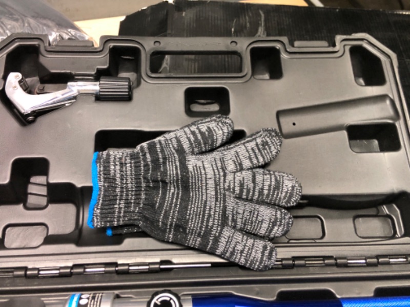 Photo 1 of Bangoo Copper Press Tool Propress Tool Copper Pipe Crimping Tool for 1/2"",3/4"" and 1 inch for Viega ProPress Copper Fittings (HT-1950), Silver Blue