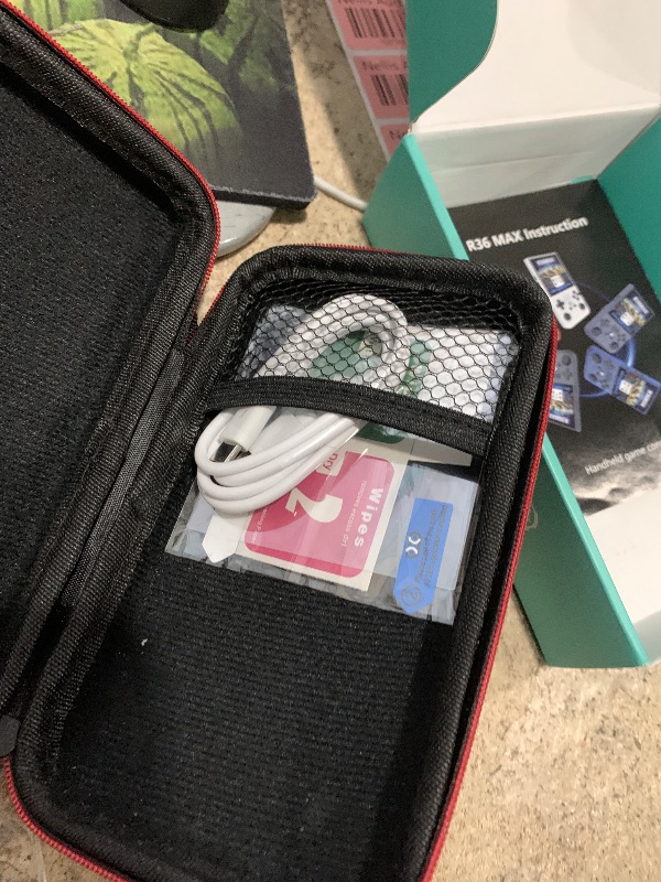 Photo 1 of 2025 New Upgrade R36MAX Retro Handheld Game Console with 64G Built-in 18000+ Classic Games, Portable Hand Held Open Source Linux System 4.0-in 4k HD IPS Screen Video Player (Black MAX 64GB)