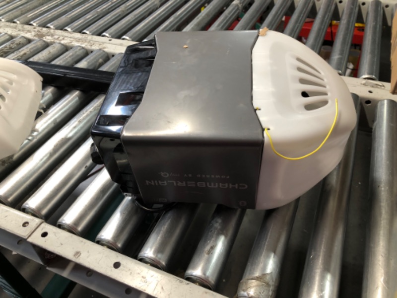 Photo 1 of ***USED - INCOMPLETE - MISSING NUMEROUS PARTS - SEE PICTURES***
CHAMBERLAIN B2401 Smart Quiet Belt Drive Garage Door Opener, Gray