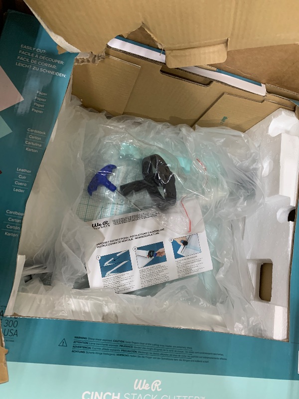 Photo 1 of We R Makers Cinch Stack Cutter, Heavy Duty Guillotine Paper Cutter for 1” Thick Stacks, Precision Alignment, Easy Operation, Paper Cutter Guillotine for Scrapbooking, Card Making, and Crafting