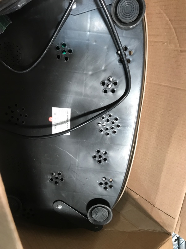 Photo 1 of EILISON FITPRO Vibration Plate Exercise Machine - Whole Body Vibrating Platform w/Loop Bands -120 Adjustable Speeds 350Lbs, Lymphatic Drainage Machine for Weight Loss, Shaping, Recovery (Fitpro Brown)