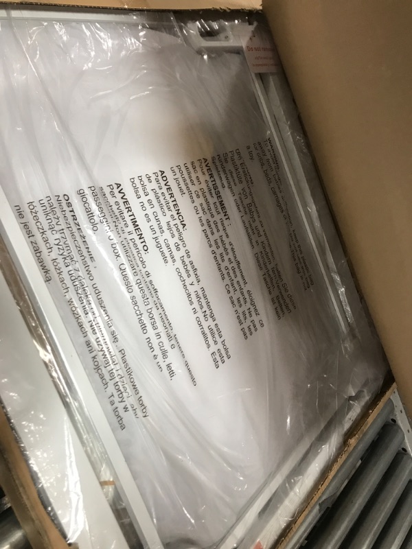 Photo 1 of WAOWAO Clear Acrylic Baby Gate for Stairs Modern Design Acrylic Auto Close Pet Gate, 29.52-37.79" Wide Safety Baby Gate for Doorways,White Clear Dog Gates Indoor, Hallways,Kitchen