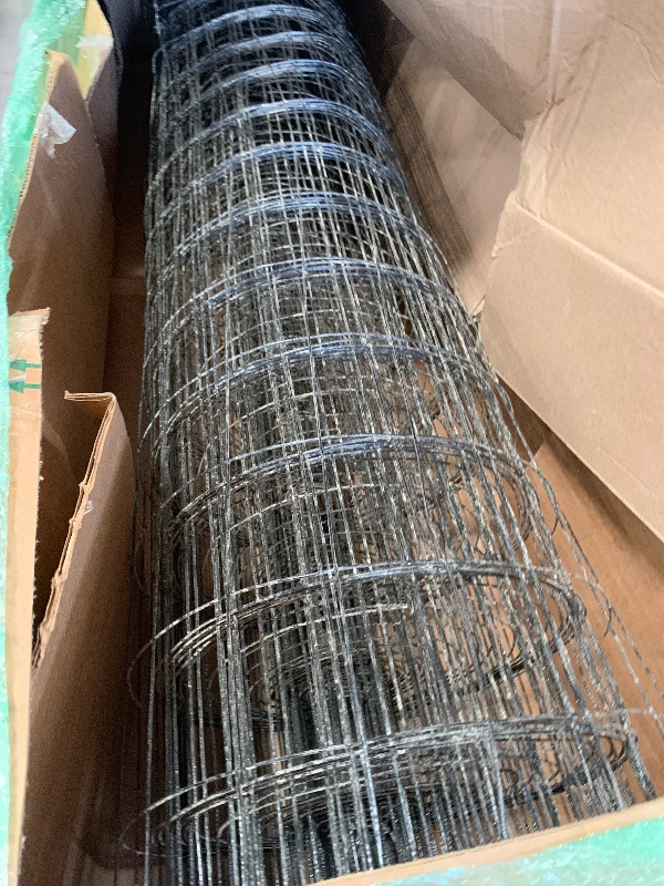 Photo 1 of VERY DIRTY YardGard Welded Wire 2X4 Inch Mesh 48 Inch X 100 Foot 14 Gauge Galvanized Steel Wire Fence Ideal for Animal Enclosures, Cage Wire, Property Protection, Garden Fence, Rabbit Fence, and Utility Fence