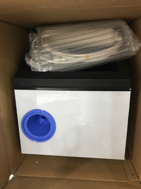 Photo 1 of RAPSUAR Commercial Ice Maker Machine, 120Lbs/24H with 30Lbs Storage Bin, 40Pcs Ice Cubes 6Mins, 2-Way Add Water Under Counter Freestanding Ice Maker Commercial for Home Bar Office