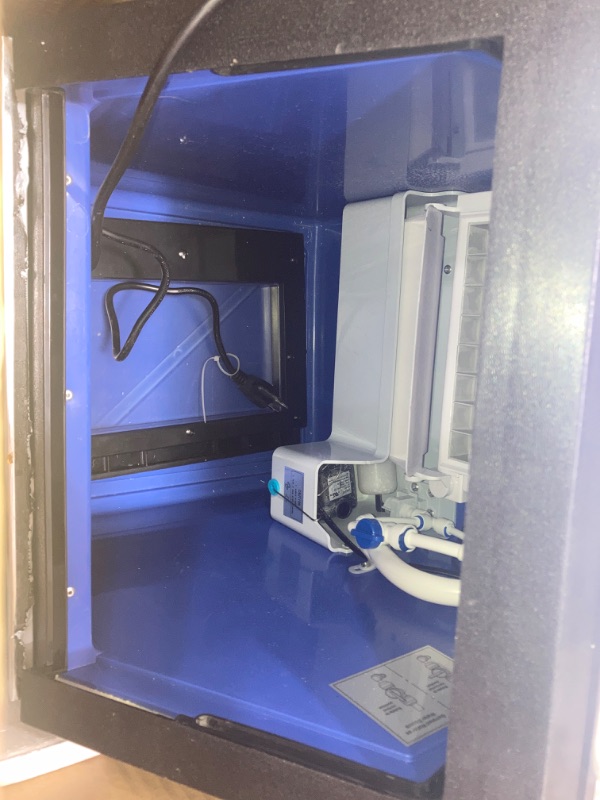 Photo 1 of RAPSUAR Commercial Ice Maker Machine, 120Lbs/24H with 30Lbs Storage Bin, 40Pcs Ice Cubes 6Mins, 2-Way Add Water Under Counter Freestanding Ice Maker Commercial for Home Bar Office