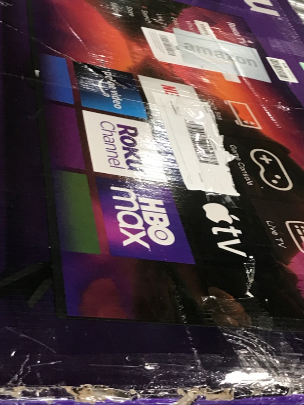 Photo 1 of RIGHT UPPER CONER SCREEN CRACKES....TCL 50-Inch Class S4 4K LED Smart TV with Roku TV (50S450R, 2023 - Model), Dolby Vision, HDR, Dolby Atmos, Works with Alexa, Google Assistant and Apple HomeKit Compatibility, Streaming UHD Television