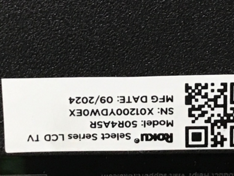 Photo 1 of RIGHT UPPER CONER SCREEN CRACKES....TCL 50-Inch Class S4 4K LED Smart TV with Roku TV (50S450R, 2023 - Model), Dolby Vision, HDR, Dolby Atmos, Works with Alexa, Google Assistant and Apple HomeKit Compatibility, Streaming UHD Television