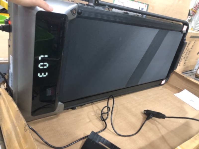 Photo 1 of ERROR READING ON POWER PANEL Acezoe Walking Pad Under Desk Treadmill with Incline, 2 in 1 Foldable Treadmills for Home Small Office, 300 lbs Capacity, Portable Compact Walking Treadmill with Remote Control, LED Display and Apps